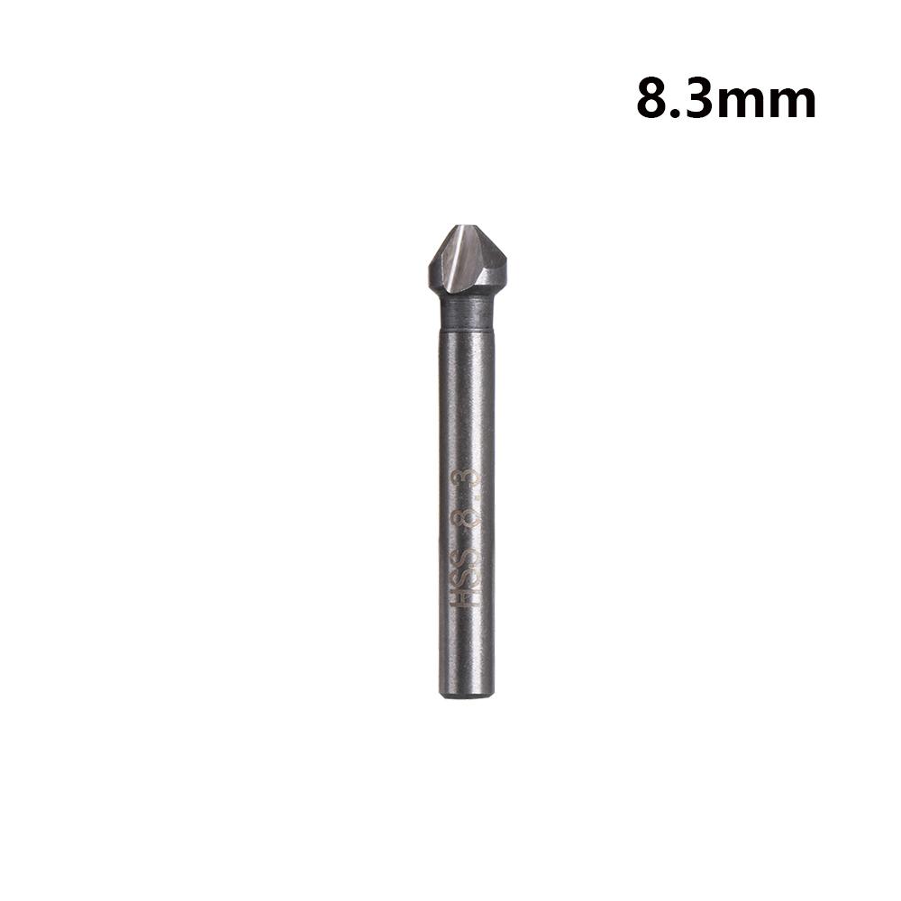 HSS Wood Steel Hard Metals Round Handle Three Edge Chamfer Hand Power Tools Countersink Drill Bit Cutter Tool