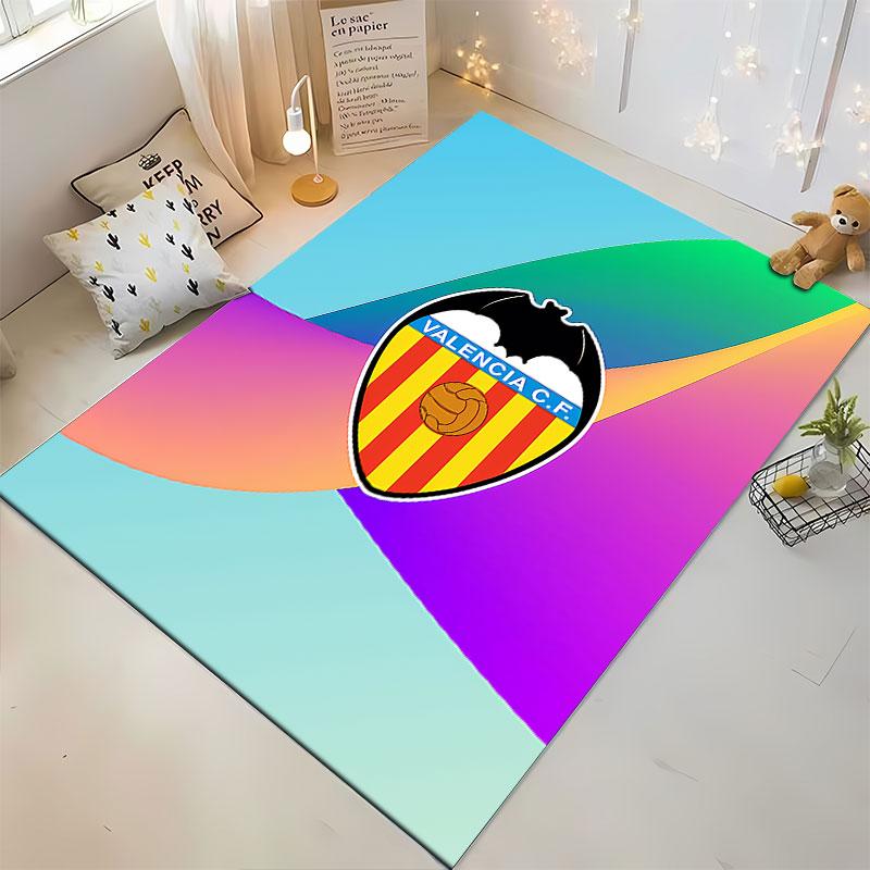 Valencia CF Emblem Carpet suitable as a non-slip mat for the living room or bedroom sofa