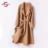 100% Wool Women Coat Autumn Wool Long Coat Handmade Pea Coat Winter Warm Wool Long Jacket Cashmere Overcoat