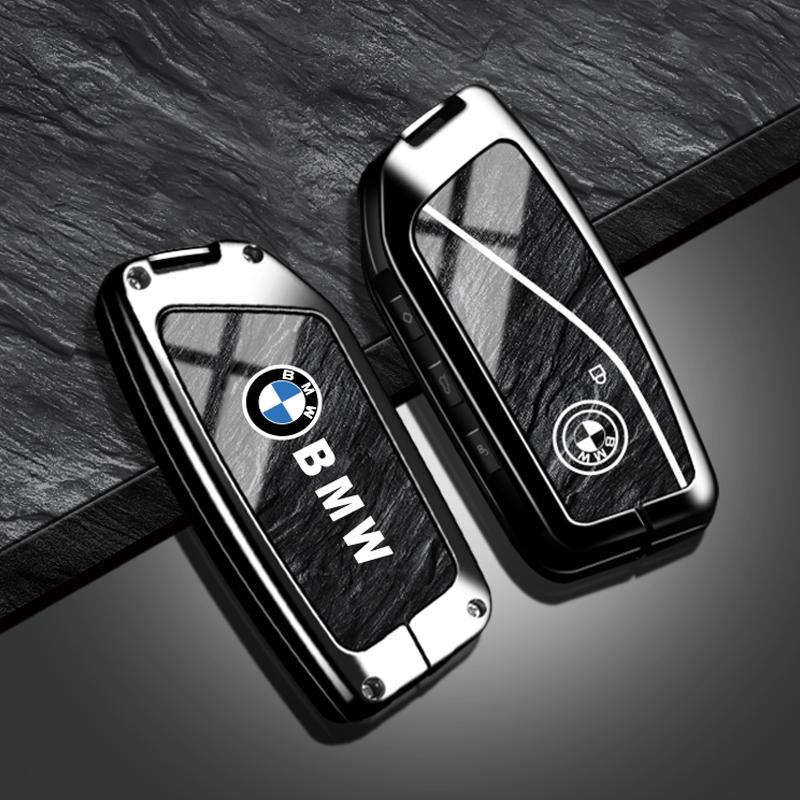 BBII7 Zinc Alloy Car Remote Key Case Cover Shell For BMW Series 7 735i 740Li X7 X1 U11 2023 I7 G07 LCI XM Protector Holder Accessory