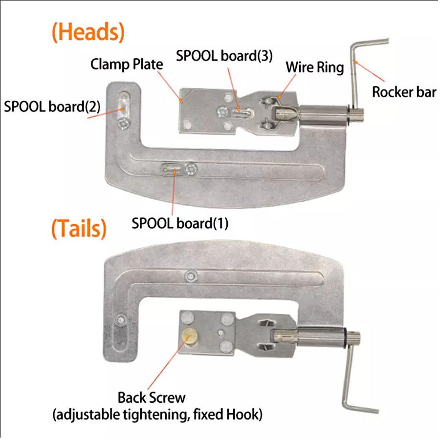 Semi Automatic Fishing Hooks Line Tier Machine Portable Stainless Steel Fish Hook Line Knotter Tying Binding Fishing Accessories