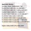 Filter Set For VW POLO V 6R1 2009 SEAT IBIZA 6J SKODA FABIA 542 545 1400cc Engine Interior Cabin Air Oil Filter Kit Accessories