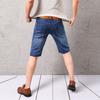Classic Capris Elastic Summer Men's Denim Shorts Versatile Men's High Waist Large Size Jeans Men's