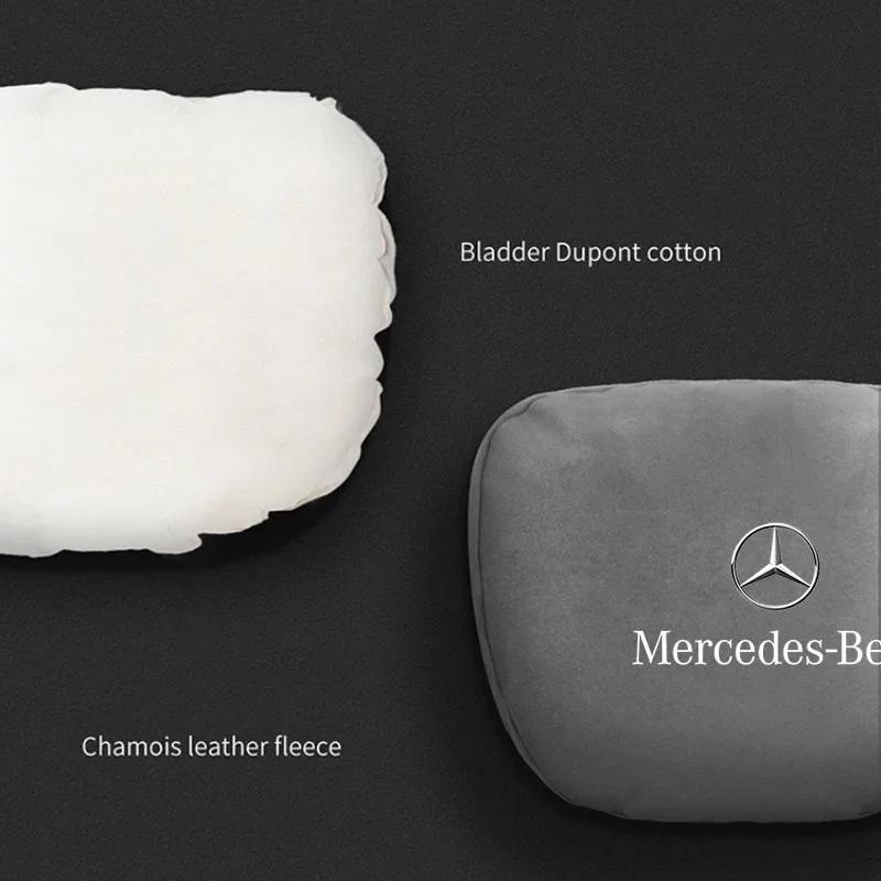 LJX1 Для Mercedes benz AMG W204 W203 W212 W124 W210 W211 Автомобильный Подголовник Опора для Шеи Сиденье Мягкая Подушка для Шеи Автомобильные Аксессуары для Интерьера