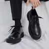 Breathable waterproof black leather shoes chef shoes men's versatile thickness board shoes work shoes spring men's shoes new