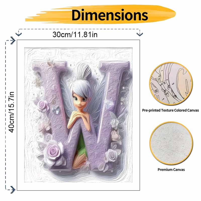 Disney Oil Paint Art Painting Kit Sparkling Pixie Home Wall Decor