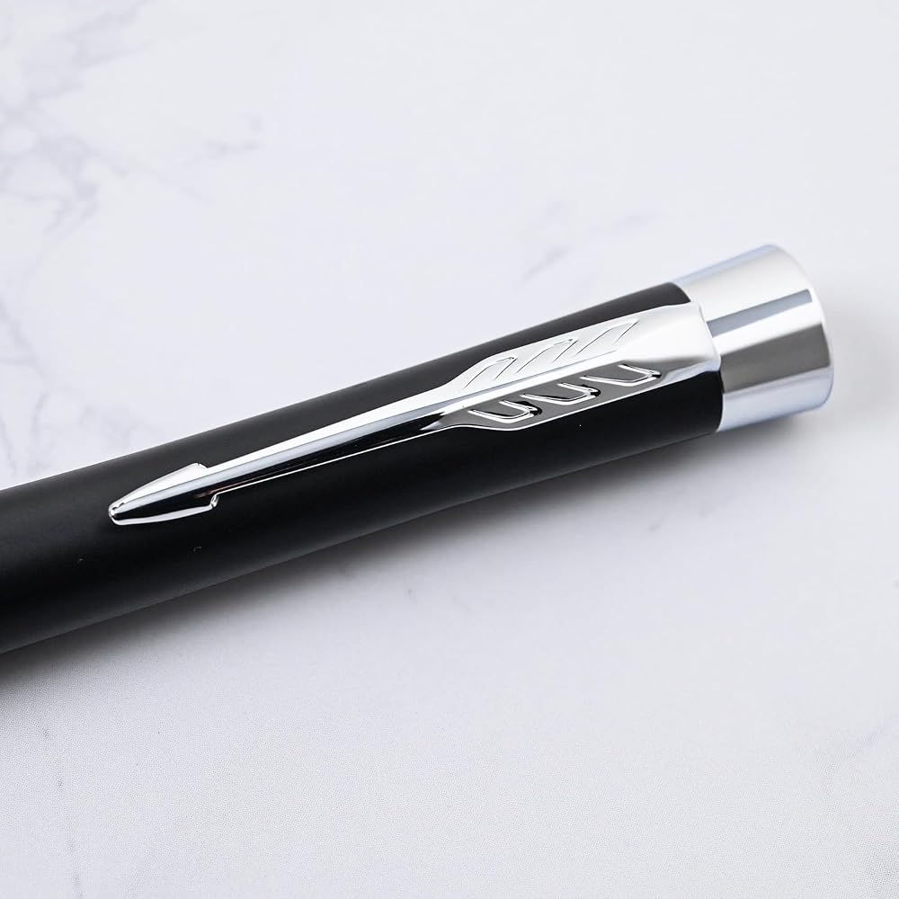 PARKER S0735810 Шариковая ручка Parker, Urban Матовый черный CT, Средний стержень, Масляный тип, В подарочной упаковке