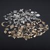 30-100Pcs Leaf Flower 10Style 3D Charms Heart Animal DIY Bracelet Pendant Neacklace For Jewelry Making Supplies Accessories