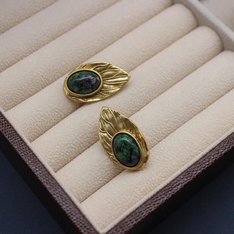 Винтажные серьги-пусеты из серебра 925 пробы в стиле ретро-роскоши: Европейско-американское осенне-зимнее издание