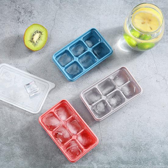 1 набор форм для льда с крышкой 6 решеток для самостоятельного изготовления коробки для кубиков льда силиконовая форма кухонные принадлежности