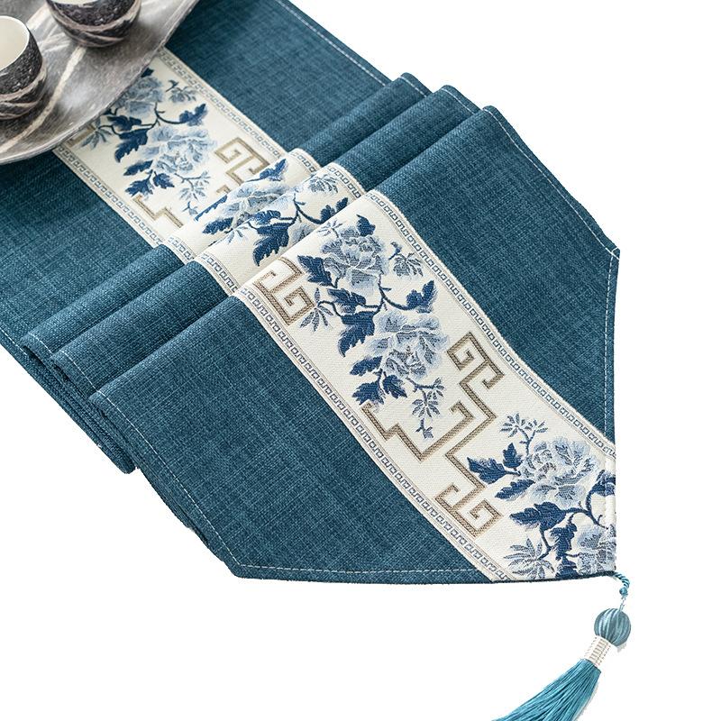 Table Flag Zen Waterproof Tea Party Tea Table Fabric Light Luxury High-End Coffee Table Tablecloth Tea Table Mat