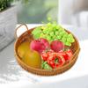 Элегантный плетеный поднос для сервировки для декора домашней кухни