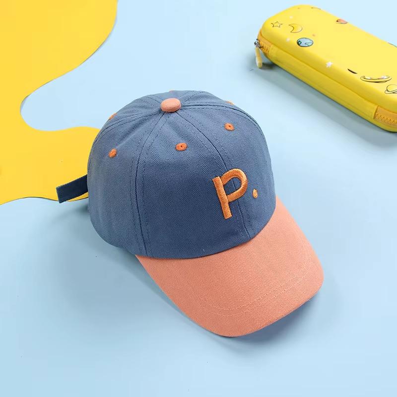 Бейсболка с вышитыми буквами для малышей, новая спортивная кепка с козырьком от солнца, регулируемая детская кепка для мальчиков и девочек от 1 до 3 лет