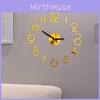 Элегантные настенные часы с цифрами, сделай сам, 3D зеркальная наклейка для стильного декора дома и офиса