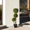 Artificial Boxwood, Artificial Plant, Realistic Look, Outdoor, Green + Black