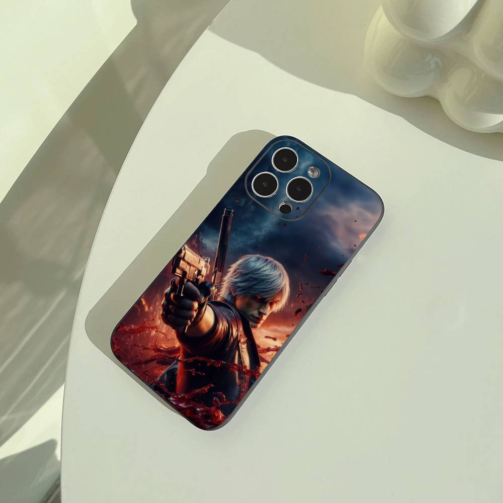 D- Dante Devil May C-Cry 2- -Чехол для телефона DMC2 Для iPhone 17,16,15,14,13,12,11 Pro Max,16Plus,XS Мягкий Черный Чехол