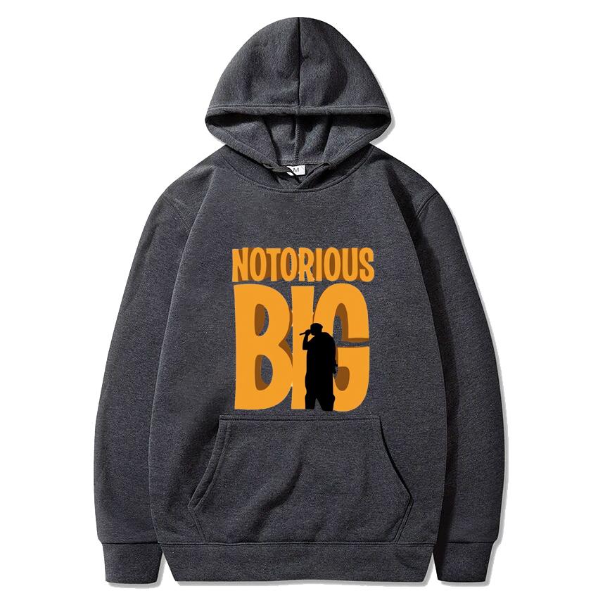 Hot Sale Notorious BIG Hip Hop Vintage Print Hoodie Men Women Casual Fleece Long Sleeve Streetwear Unisex Harajuku Sweatshirt