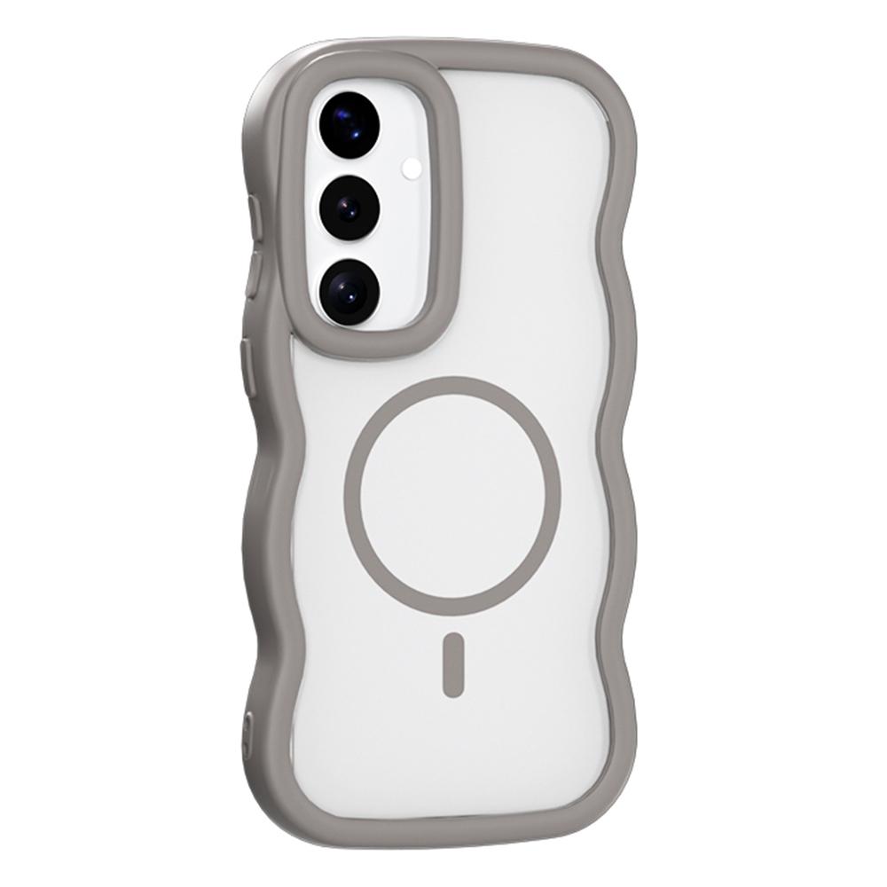 For Samsung Galaxy A16 5G/A16 4G Magnetic Case TPU + PC Phone Back Cover Skin Touch Wave Shape