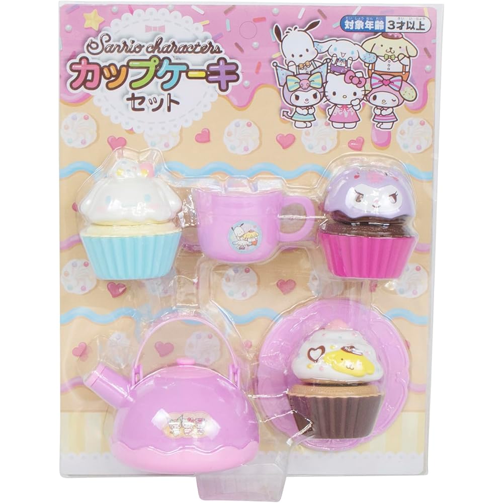 Набор кексов с персонажами Sanrio от Maruka, игрушка для ролевых игр, от 3 лет