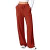 2025 Autumn/Winter Women's Casual Ribbed Pocket Long Pants – European & American Style
