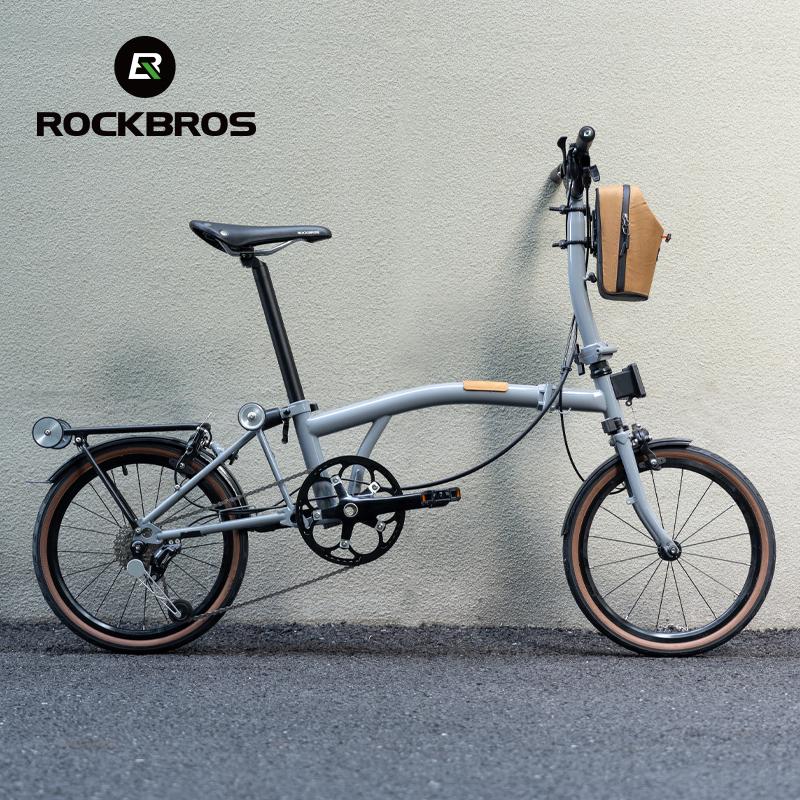 ROCKBROS Складные сумки для бутылок воды на велосипед Модные передние сумки для фляги на раму для велосипеда Brompton Электросамокат Инструменты Упаковка