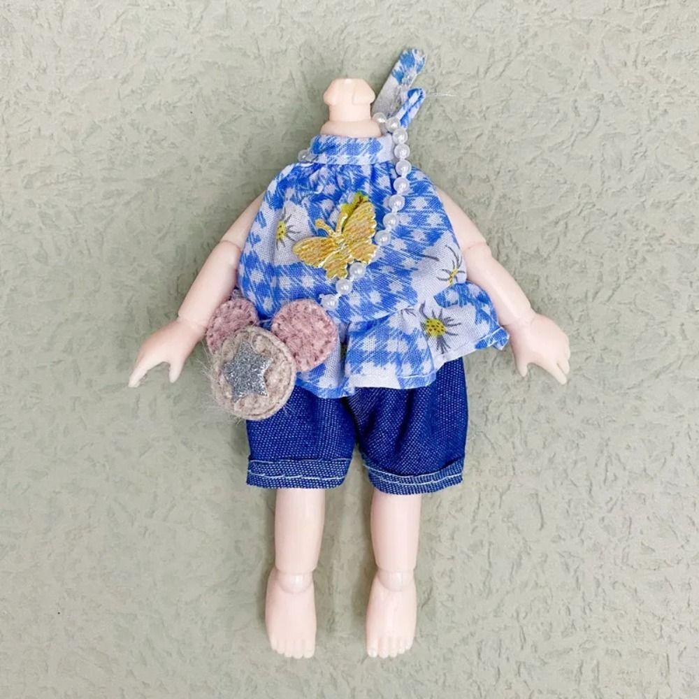 Sweet Skirt 16cm Doll Clothes Suit Plush Patch Cute Clothes Set Doll Accessory