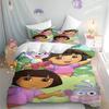 Мультяшное постельное белье Пододеяльник Приключение Девочка Праздничный подарок Одеяло Тепло Детское Дора Для девочек Спальня Постельные принадлежности