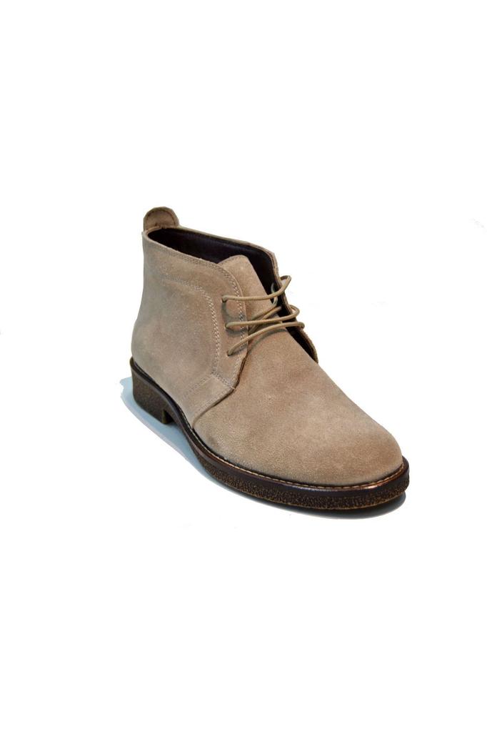 Men's Fashion Suede Flat Heeled Boots Bootie Genuine Suede Leather Boots Beige Boots Daily Winter Boots Shoes