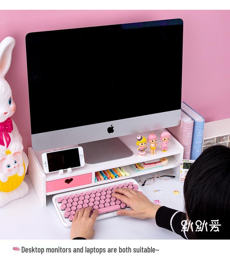 Подставка-органайзер для настольного монитора - Милый офисный аксессуар для компьютеров и ноутбуков
