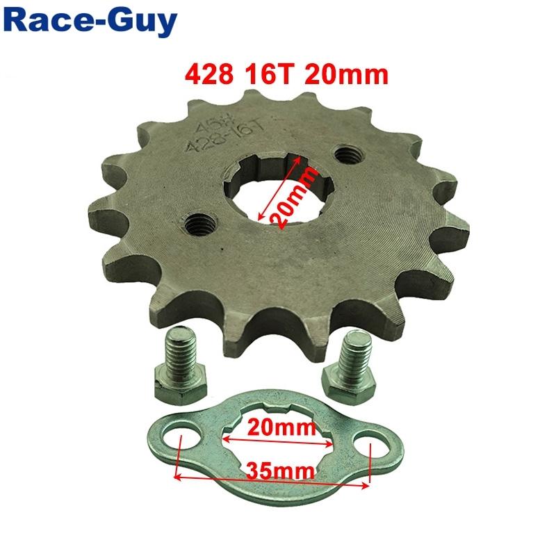428 13T 14T 15T 16T 17T 18T 20 мм Передняя ведущая звезда двигателя для CRF XR 50 70 KLX110 TTR SDG SSR Lifan YX Loncin Zongshen Orion