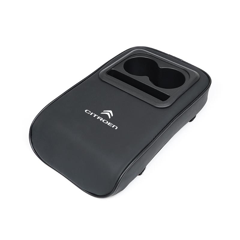 PJHC7 Auto Center Console Armrest Cushion Cup Holder Storage Pad For Citroen C5X e-C4 X e-C3 C4 C3 C5 Berlingo C-Elysee C-Crosser C1