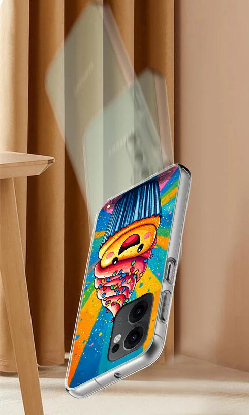 Etui Do Oppo Reno 13F 5G / 13 Fs 5G Obudowa Foto Case Plecki Cake Szkło 9H