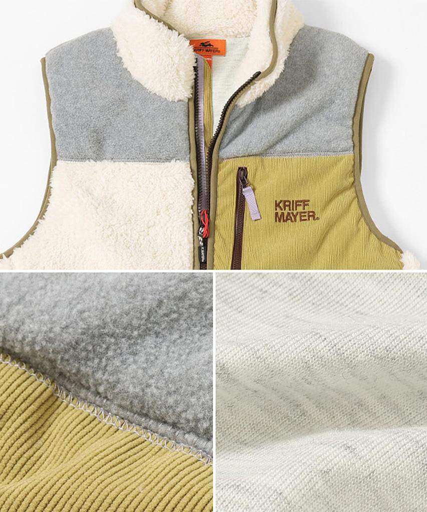 Shaggy Boa Vest for Natural [CLIFFEMAYER] Women, Large,