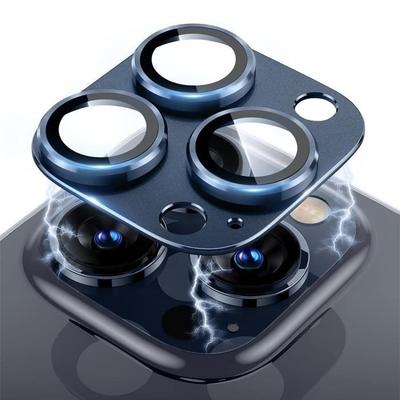 Защитная пленка для камеры - для iPhone 15 Pro/Pro Max - Закаленное стекло - Защита от царапин - Темно-синий