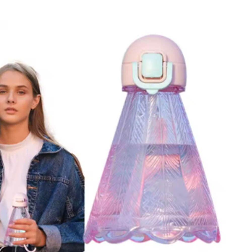 300ml Transparent Plastic Cup Badminton-Shaped Design Sports Kettle Badminton Water Bottle Sports