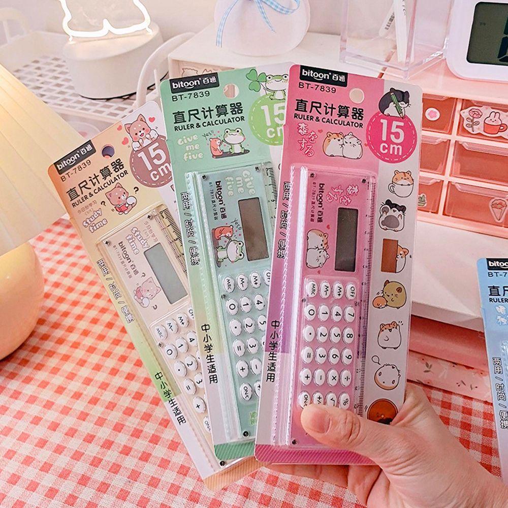 Stationery Ruler Computer Transparent Ruler Ruler With Calculator Energy Ruler Calculator