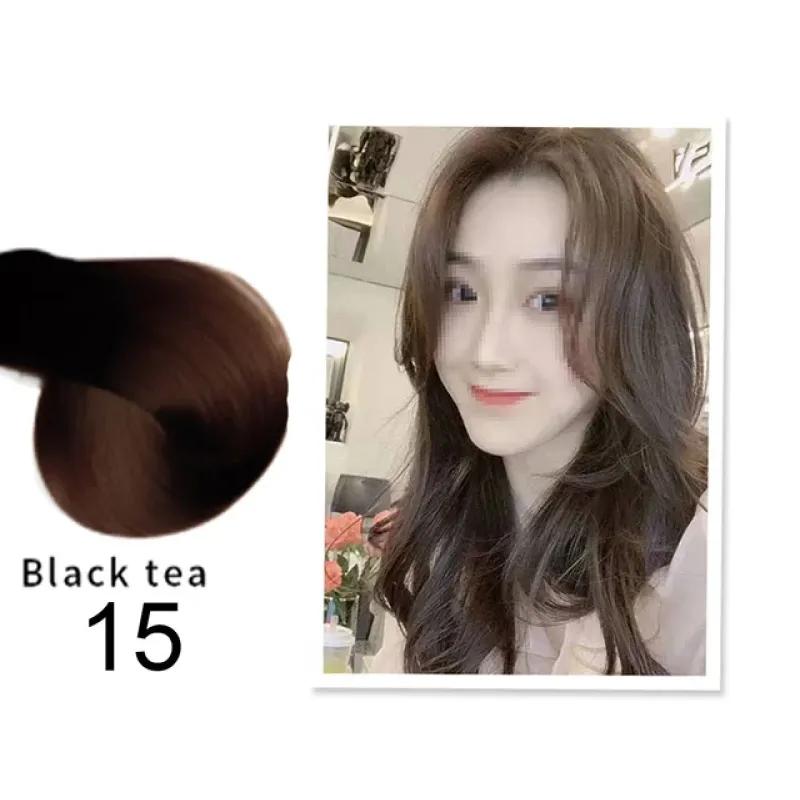 Натуральный шампунь для быстрой окраски волос, окрашивающий аргановое масло, темно-коричневый цвет, шампунь для окрашивания седых волос Mokeru argan