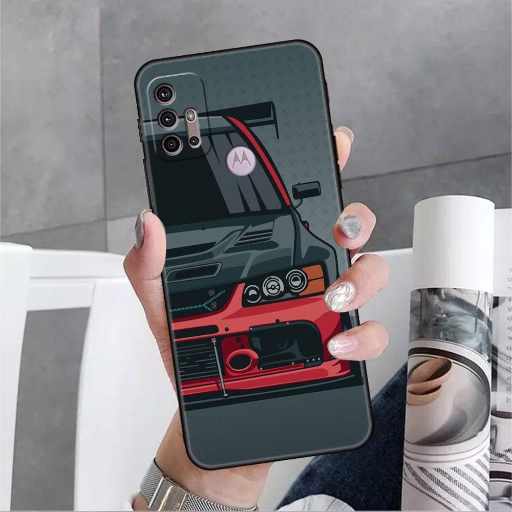 Мягкий чехол с изображением японских спортивных автомобилей JDM для Motorola G60 G30 Edge 20 30 G22 G9 Play G52 G8 G9 Power G50 One Fusion, чехол для телефона
