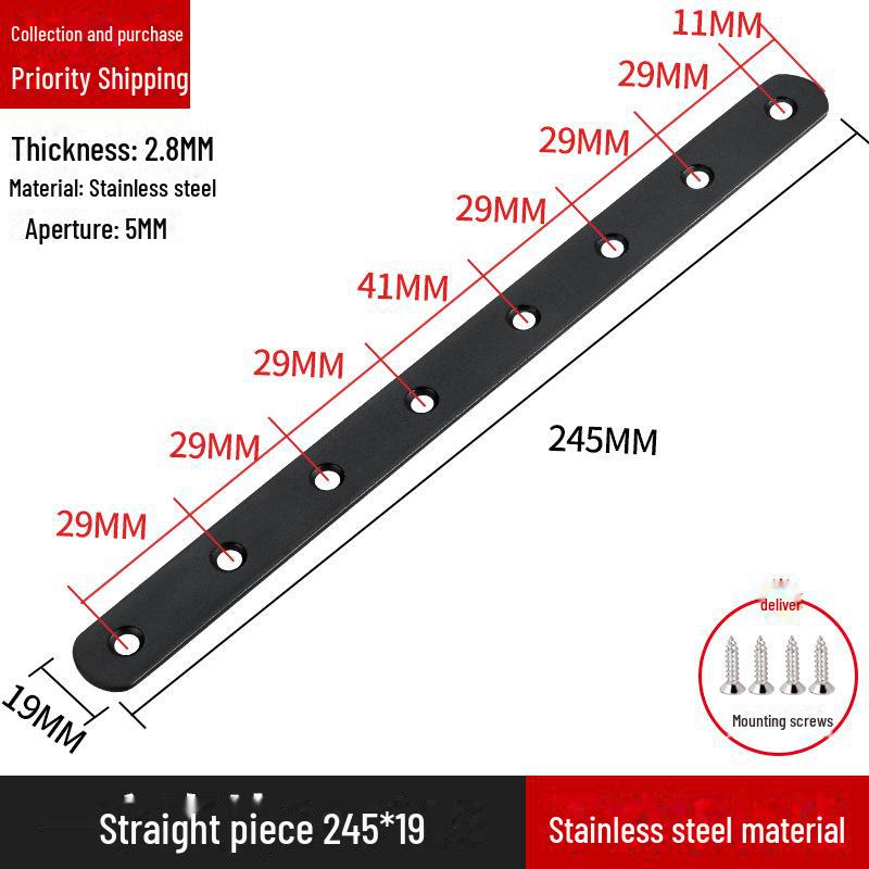 Кронштейн для полок L-образной формы из нержавеющей стали, соединитель под прямым углом 90 градусов