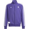 Originals Real Madrid Football Sports Casual Comfortable Classic Striped Retro Stand Collar Jacket Men Jacket Purple JF2582