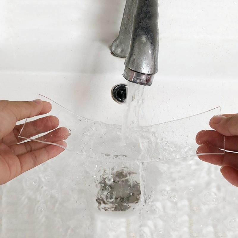 1/5 м прозрачная многофункциональная нано-лента бесследные моющиеся клейкие гелевые подушечки двусторонние нескользящие съемные липкие полоски