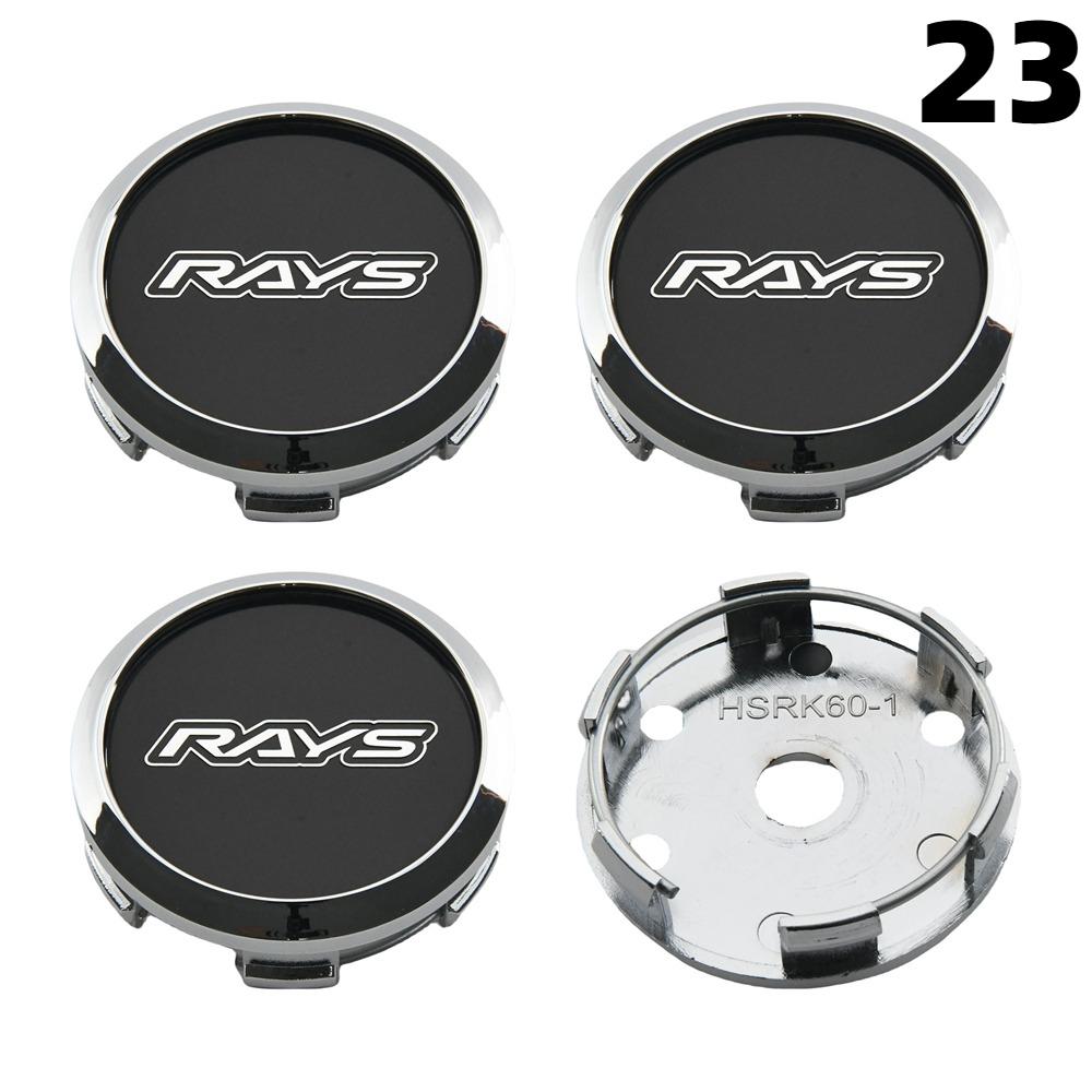 1Set/4PCS OD 60MM / ID 56MM Rim Caps RAYS VOLK VR Logo Wheel Center Cap Wheel Cover Hub caps Sport Car Tire Accessories