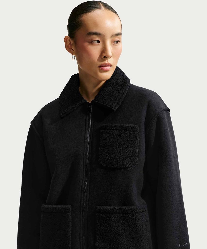 NIKE Sportswear Oversized Therma Fit Chore Jacket W - Black: Anthracite / Ix7052-010