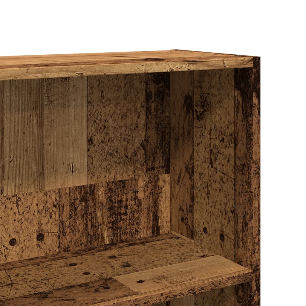 Bookshelf Reclaimed Wood Look 80x24x143 cm Engineered Wood