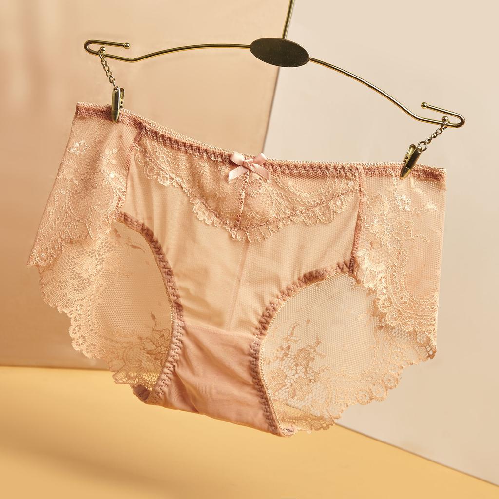Кружевные трусики больших размеров с высокой талией, женские трусы, сексуальное полое нижнее белье, женские сетчатые дышащие трусы