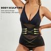 Belly Contracting Cross Belt Body Shapers Seamless Mesh Transparent Bodysuit  Girls