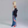 Womens High-Waisted Wide-Leg Denim Pants Streetwear Cropped Patchwork Contrast Color Loose Straight Fit