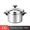 2.5-11L Gas Cooker Pot Aluminum Saucepan Stew Pot Multifunctional High Pressure Cooker  Resturant