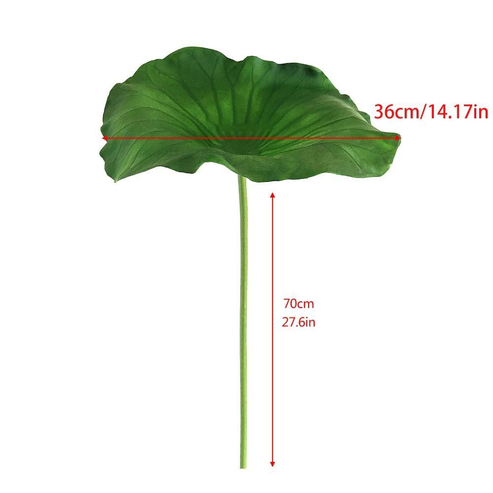 New Landscape Artificial Flower DIY Decoration Long Stem Artificial Lotus Artificial Flower Pole Lotus PU Green Plant