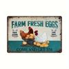 Crazy Chicken Coop Sign Retro Metal Welcome Plaque Funny Farmhouse Perfect For Henhouse Or Kitchen Ideal Farm Gift Wall Decor